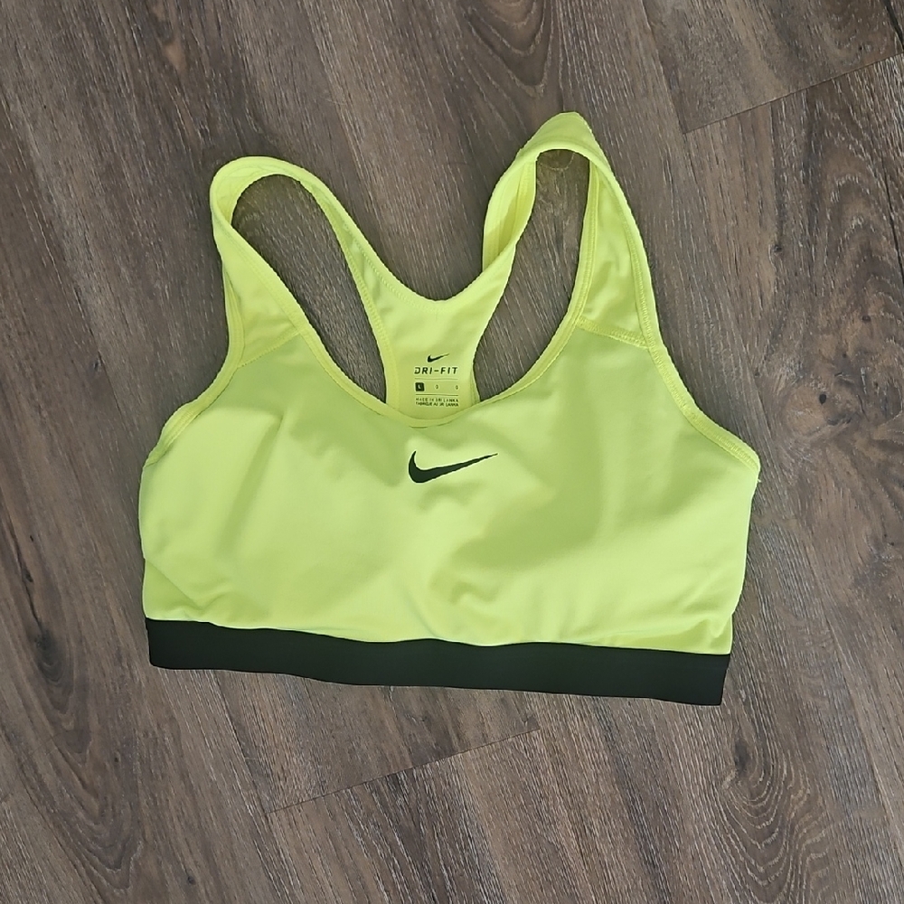 Nike Women's Bright Yellow Sports Bra